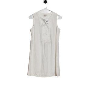 J.Crew White Linen Blend Tunic Shirt NWT Tank XXS